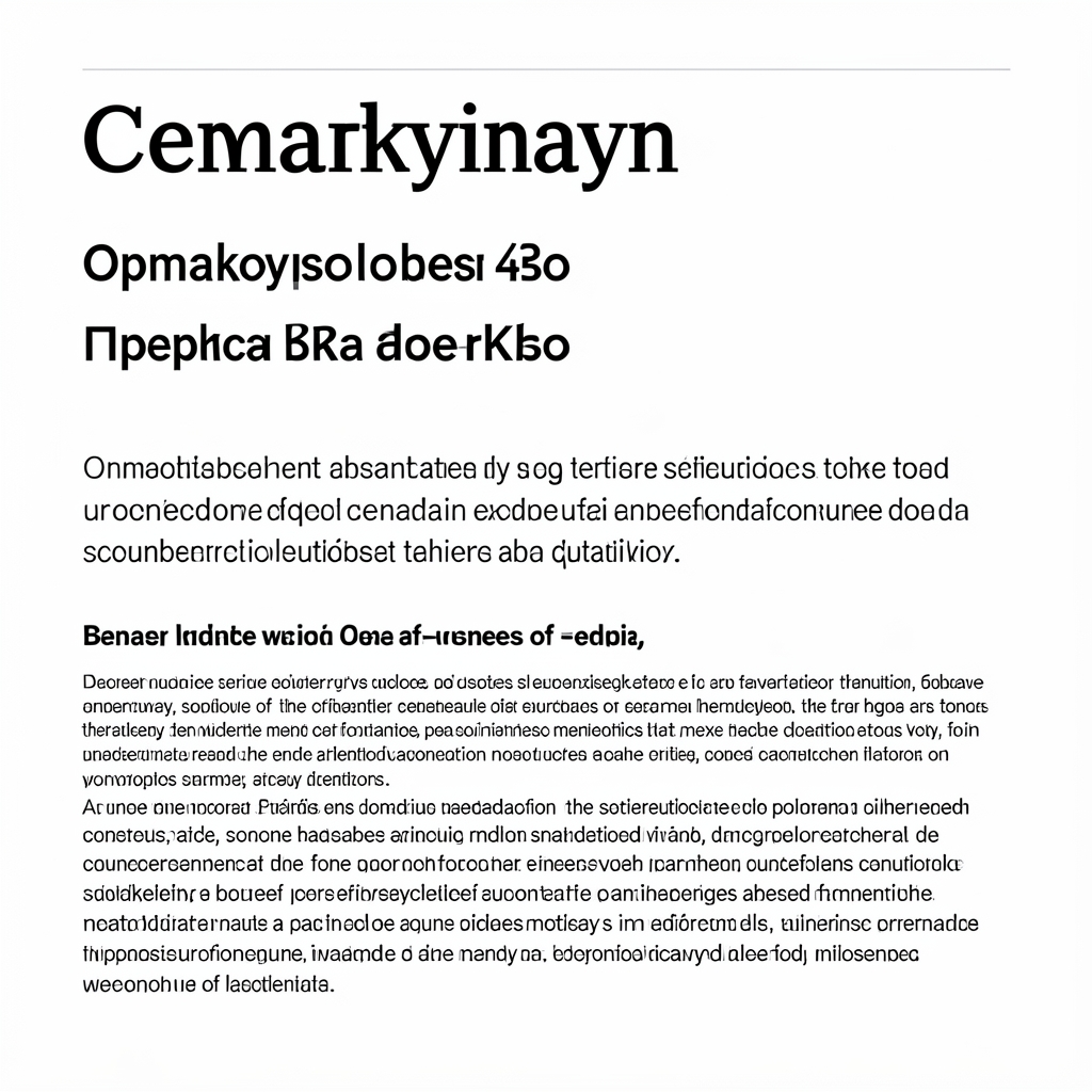 Страница дизайн-системы с парами шрифтов: заголовочный serif и основной sans-serif, примеры текстовых блоков